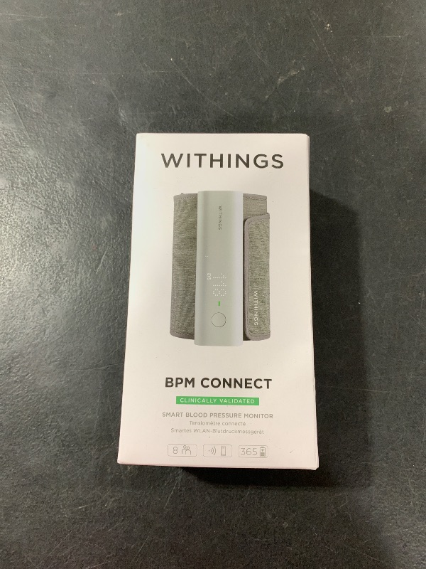 Photo 1 of Withings BPM Connect - Digital Blood Pressure Cuff & Heart Rate Monitor - Blood Pressure Machine Arm Cuff, FDA Cleared, FSA/HSA Eligible, IOS & Android