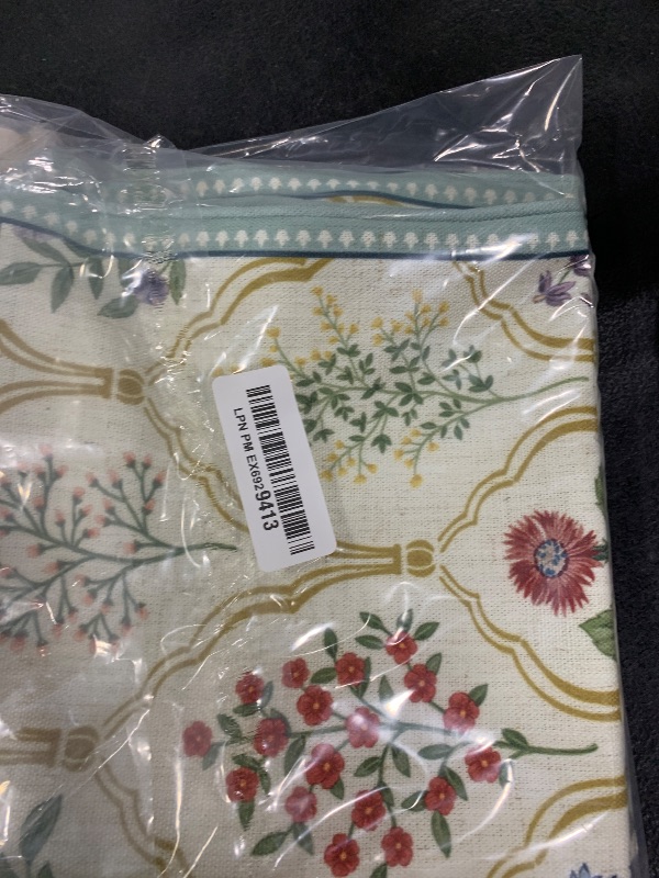 Photo 1 of ISAENNE Design Linen Throw Pillow Covers 18"x18" Pack of 2, Square Farmhouse Cushion Covers with Yellow Purple Watercolor Wildflower Pattern Decor Pillowcases for Bed,Living Room,Outdoor,Car