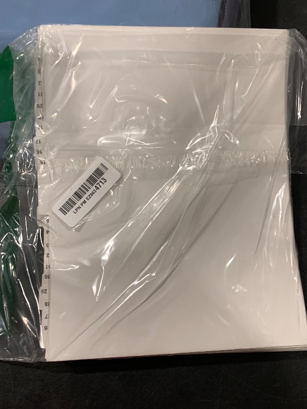Photo 1 of Yeaqee 1 Set 1-100 Numbered Tab Dividers Un-Punched Letter Size 8.5 x 11 Inch Paper Page White Binder Index Dividers for Office Documents Files