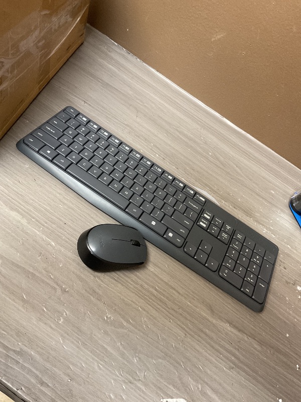 Photo 1 of Wireless Keyboard and Mouse, COOFUN Retro Typewriter Keyboard with Round Keycaps, Full-Size Ergonomic, Ideal for Windows PC, Home, Office, and College Black and Red