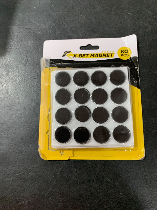 Photo 1 of X-bet MAGNET Round Flexible Magnets with Adhesive Backing - (80pcs 0.8"x0.08") Magnetic Dots for Whiteboard, Fridge - Stickers for Planning and Organization - Teacher Must Have - Teacher Supplies