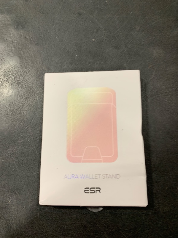 Photo 1 of ESR Upgraded for Aura MagSafe Wallet, 5 Card-Holder with Adjustable Stand, Magnetic Wallet for iPhone 16/15/14/13/12 Series, Not for iPhone Mini, Vegan Leather, Bubblegum Pink
