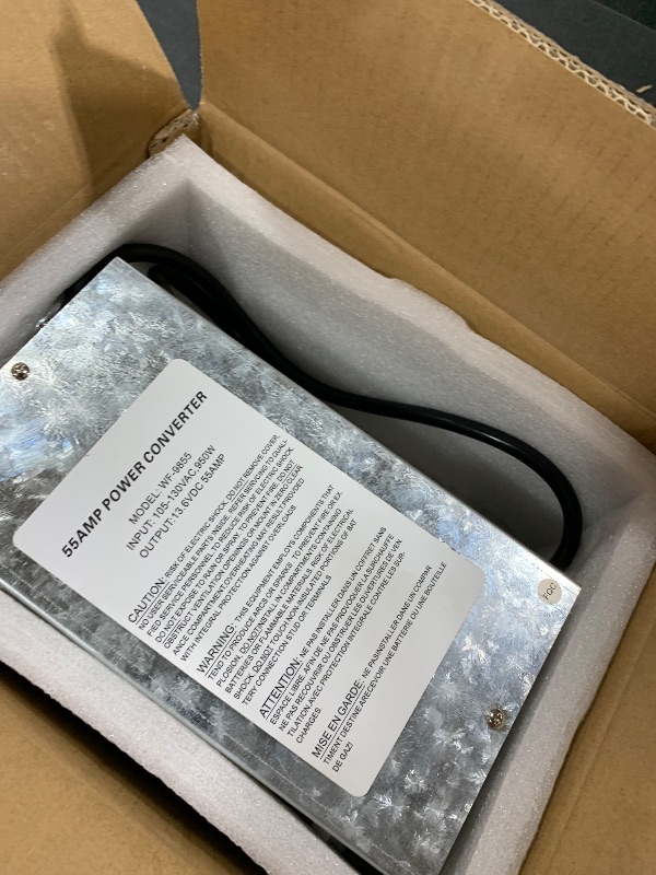 Photo 1 of RUIANOMG WF-9855 55 Amp RV Power Converter Replacement for Deck Mounted Converter Charger, Compatible with WF-9855-AD and Other WF-9800 Series