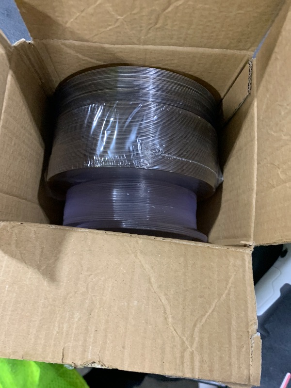 Photo 1 of I00000 100Pcs Small Clear Gold Dessert Plates,Clear Disposable Plates with Gold Rim 7 Inch,Premium Hard Fancy Small Plates,Perfect for Birthday and Wedding