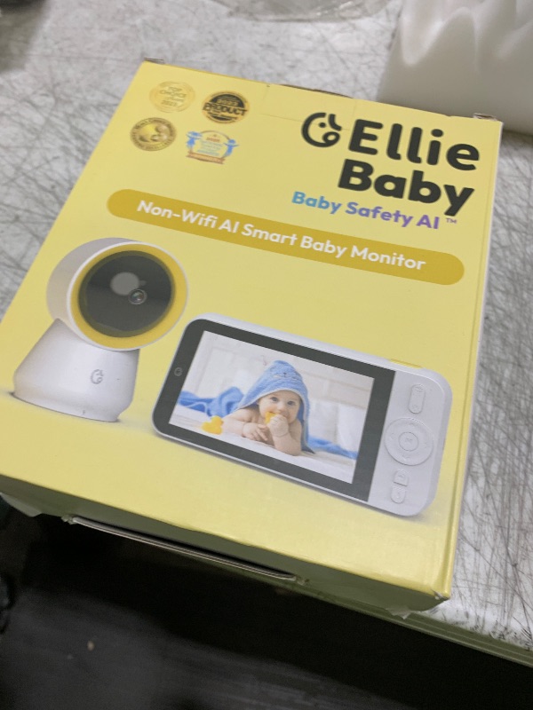 Photo 1 of Ellie Baby Monitor No WiFi, Baby Monitor with Camera and Audio, 5" IPS 1080P with Wall Mount, 6000mAh Battery, 1000ft Range, Smart Monitoring 24hrs Playback, AI Cry Detection & Sleep Tracking