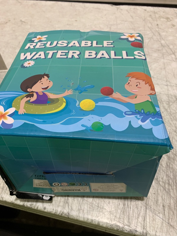 Photo 1 of 60 Pcs Reusable Water Balls, Reusable Water Balloons for Outdoor Toys and Games, Water Toys for Kids and Adults Boys and Girls - Summer Balls for Pool and Backyard Fun