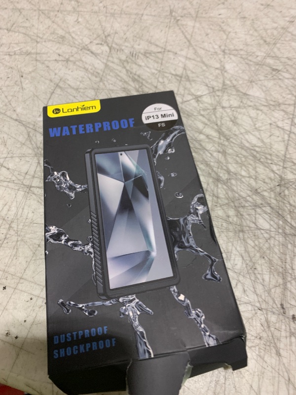 Photo 1 of Lanhiem for iPhone 13 Mini Case, IP68 Waterproof Dustproof Shockproof Cases with Built-in Screen Protector, Full Body Sealed Protective Front and Back Cover for iPhone 13 Mini, 5.4 inch (Black)