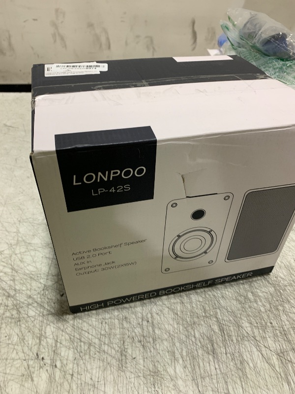 Photo 1 of LONPOO Plug-N-Play Gaming Computer Speakers for Desktop and PC, 30W RMS Active Bookshelf Speaker with 3-Inch Full Range Speaker,Support Bluetooth 5.3, USB Playback,Aux-in and 3.5mm Earphone Port
