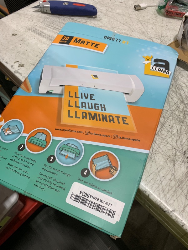 Photo 1 of Matte Thermal Laminating Pouches 9 x 11.5 Inches, 3 Mil Thick, 30 Pack, Letter Size Laminating Sheets 8.5 x 11