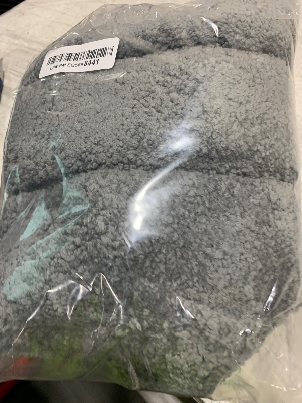 Photo 1 of GRANNY SAYS Gray Bathroom Rugs Non Slip, Large Bath Mats for Bathroom, Super Soft and Water Absorbent, Microfiber Washable Bath Rugs for Floor, Tub and Shower, 36" x 24", Dark Gray