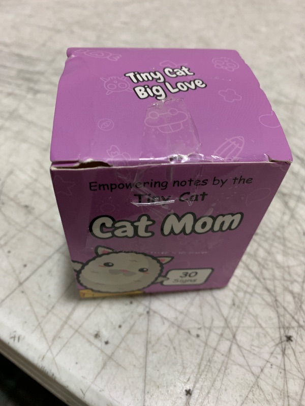 Photo 1 of Cat Mom Gifts - Handmade Uplifting Cat Crochet Doll with 30 Uplifting Signs | Cats Lovers Presents for Women, Funny Birthday Gifts for Cats Lady, Fur Mama Present Ideas | Kitty Owners Gift for Women