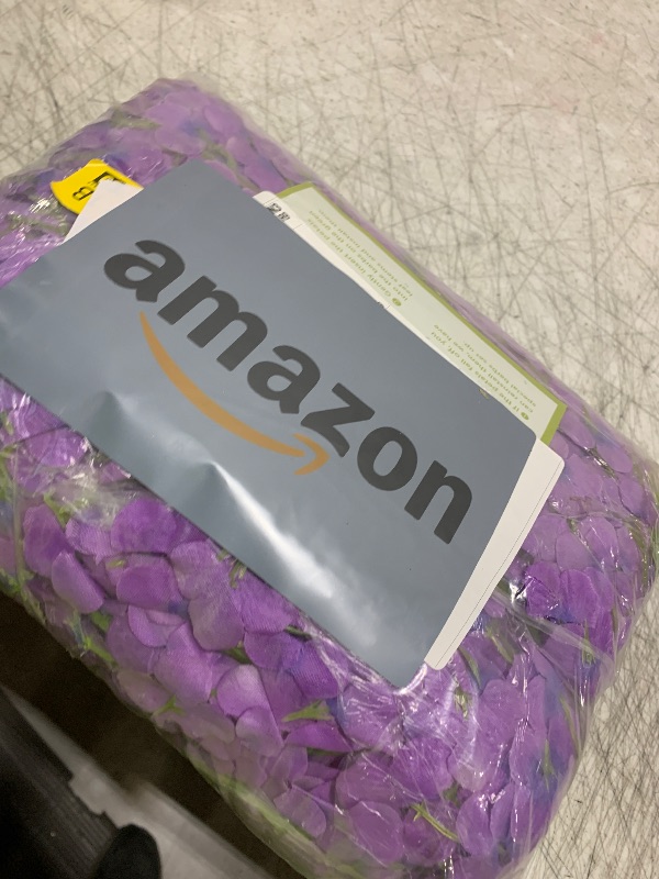 Photo 1 of Luerbi 24 Pack Light Purple Wisteria Hanging Flowers Garland, 3.77 Feet Artificial Flower Vines, Fake Wisteria, Artificial Vines Hanging Garland for Backdrop Outdoor Yard Garden Decor