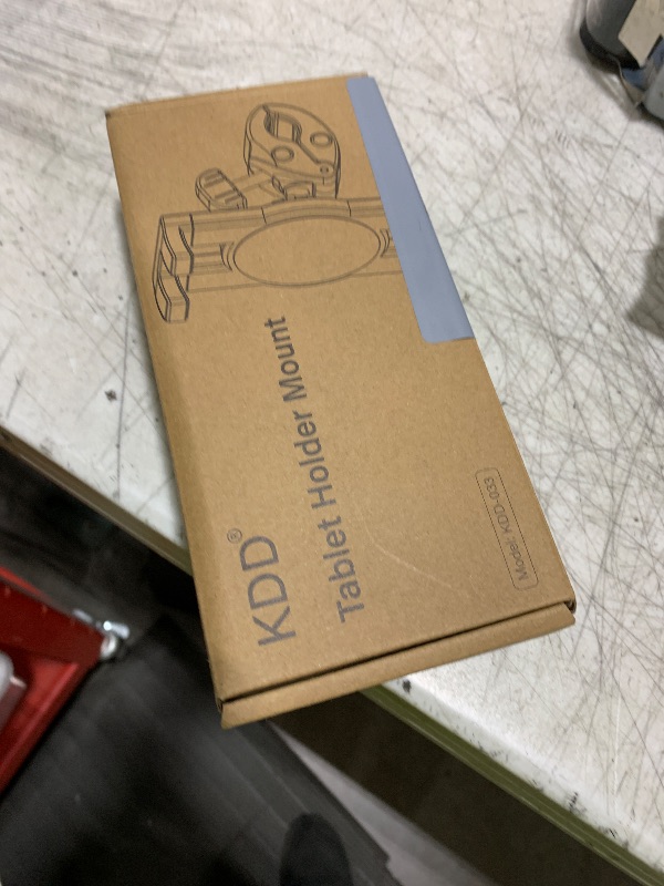 Photo 1 of KDD Spin Bike Tablet Holder Mount, Phone iPad Holder Stand Exercise Bike Handlebar Mount for Stationary Bicycle, Treadmill, Microphone Stand, Fit for iPad Pro 12.9, Galaxy Tabs, iPhone(4.7-13”)