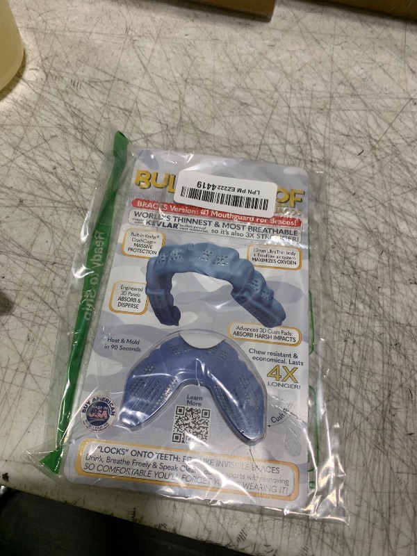 Photo 1 of Braces Mouthguard, BulletProof: World’s Thinnest & Strongest Sports Mouth Guard for Braces! Football Hockey Rugby Basketball Lacrosse BJJ MMA Boxing & Sleeping Mouthpiece. Adult Youth Kids Mouth Piece