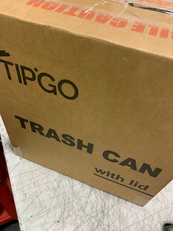 Photo 1 of TIPGO Slim Bathroom Trash Can with Lid Soft Close, Step Pedal, 6 Liter / 1.6 Gallon Stainless Steel Trash Bin, Small Garbage Cans for Bedroom, Office, Kitchen (White)