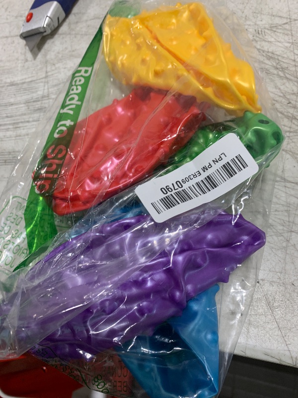 Photo 1 of Rhode Island Novelty 7 Inch Knobby Balls Assorted Colors, 5 Pack