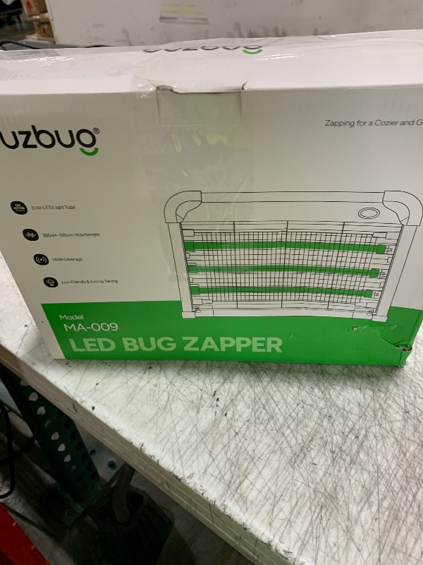 Photo 1 of Buzbug LED Bug Zapper Indoor, 10 Years Lifespan 3 Lamps Enhance Insect Attraction, 3800V High-Voltage, Electric Mosquito Zapper, Fruit Fly Mosquito Moth Gnat Trap, Killer, Zapper -MA009