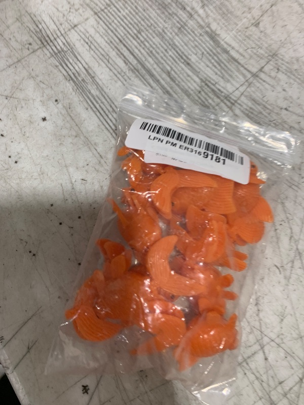 Photo 1 of XMHF Aquarium Fish Bowl Tank Artificial Floating Plastic Orange Decor Goldfish Ornament Fish Tank Decoration 10PCS