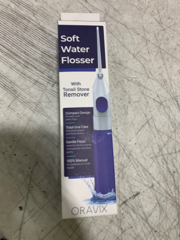 Photo 1 of ORAVIX Dental Water Flosser, Tonsil Stone Remover, Gentle Oral Irrigator for Sensitive Teeth and Gums, Kids Manual Water Flosser, No Electricity or Batteries