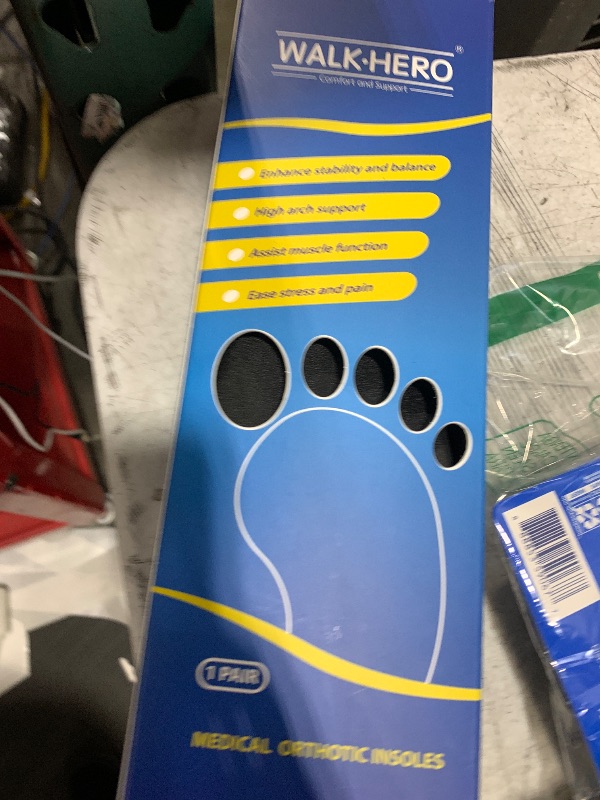 Photo 1 of Plantar Fasciitis Insoles for Men Women - Orthotics Inserts, Shoe Insoles Arch Support Flat Feet Inserts Work Boot Insoles for Standing All Day (Mens 9-9 1/2 | Womens 11-11 1/2)