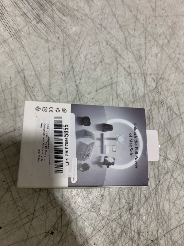 Photo 1 of ESR for AirPods 4 Case, Compatible with AirPods 4th Generation Case (2024), Compatible with MagSafe, Powerful Drop Protection, Magnetic Lid, Cyber Series, Desert Titanium,Gray