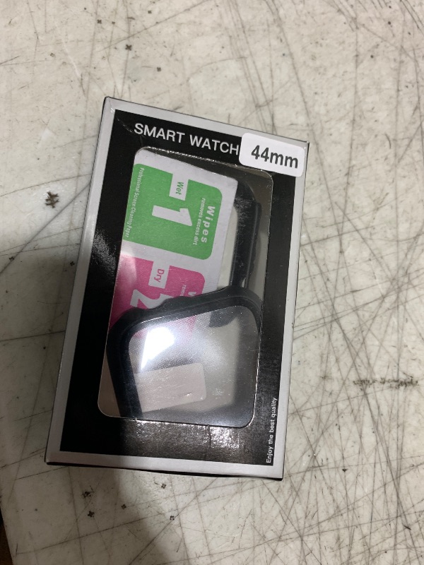 Photo 1 of 2 Pack Case for Apple Watch Series SE2 SE 6 5 4 44mm, Built-in Screen Protector [Touch Sensitive] Slim Guard Bumper Full Coverage Hard PC Protective Cover for iWatch S6/S5/S4/SE 44mm, Black