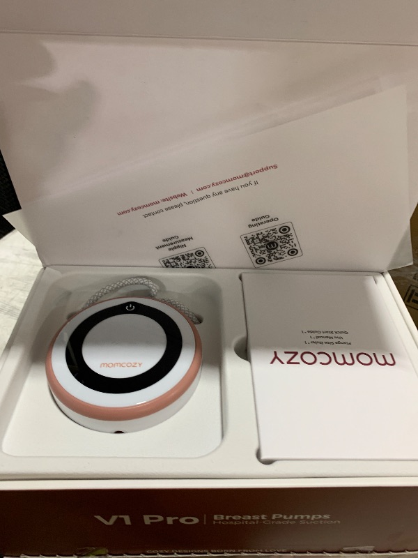 Photo 1 of Momcozy Breast Pump V1 Pro Hospital-Grade, Hands-Free & Portable Wearable Pump, Upgraded Electric Pump with 3 Fine-Tuned Rhythms|15 Levels, Come with Leak-Proof DoubleFit Flange, Cozy Red.