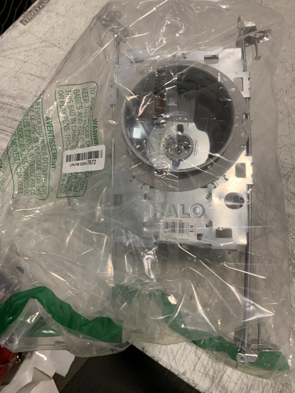 Photo 1 of HALO E26 4 in. Steel Recessed Lighting Housing for New Construction Ceiling, Non-IC, Air-Tite with Adjustable Socket Bracket, Silver, (E4TATSB)