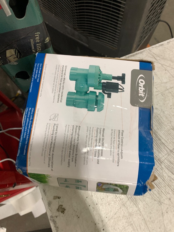 Photo 1 of 1-Pack Orbit 57623 3/4" FPT 100 Series Anti-Siphon Automatic Sprinkler Valve with Flow Control