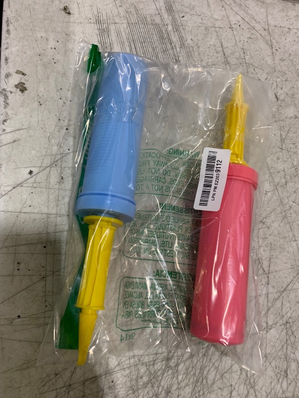Photo 1 of WARMGBOXCO Balloon Hand Pump,Balloon Pump Hand Two-Way Dual Action,Air Pump for Balloons for Birthday Party Decorations, Portable Hand Pump for Balloons. (Pack of 2)