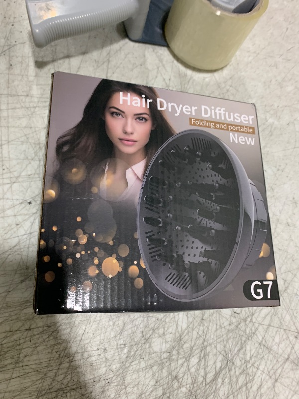 Photo 1 of Hair Diffuser, Diffuser Attachment for Hair Dryer, Hair Diffuser for Curly Hair, Universal Diffuser for 1.4-2.6" Hair Blow Dryer Long Thick Curly Wavy Hair, Hair Attchment for Women, Black