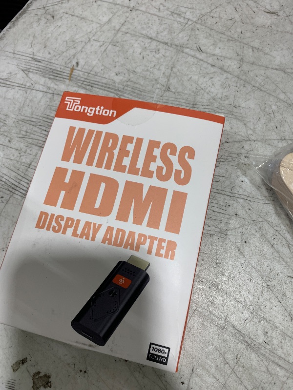 Photo 1 of Tongtion Wireless Display Dongle Adapter, Portable Transmitter 1080p HDMI Streaming, AirPlay/Miracast, 5GHz WiFi | Plug & Play for Smartphone/PC/TV/Projector