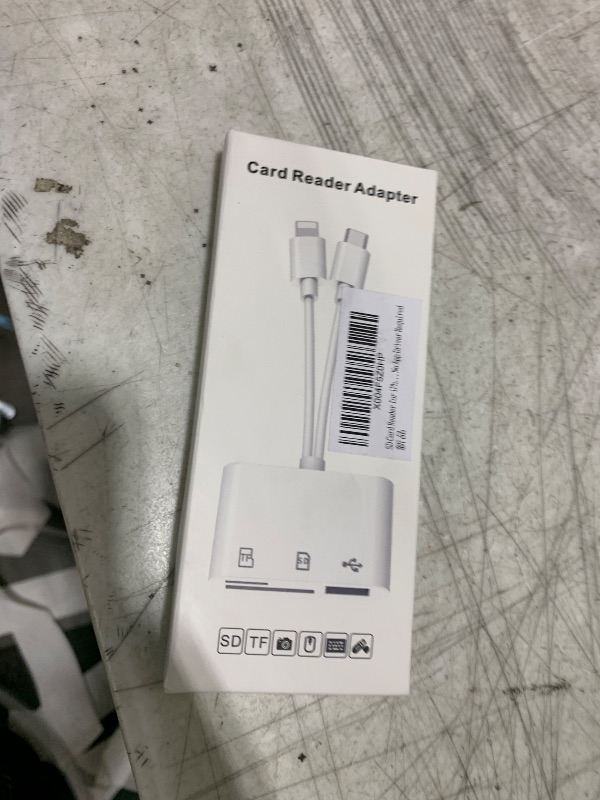Photo 1 of SD Card Reader for iPhone, iPad, USB C and Lightning Dual Port SD Card Adapter, Memory Card Reader for Camera Adapter, Support SD, Micro SD, USB 3.0, No App Driver Required