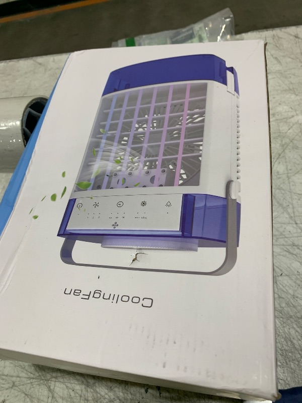 Photo 1 of Portable Air Conditioners, Air Cooler with Remoter Evaporative Personal Mini AC, 3 Wind Speed, 2-4-8H Timer, 3 Modes, Colorful Night Light, Portable AC for Room, Car, Bedroom, Camping