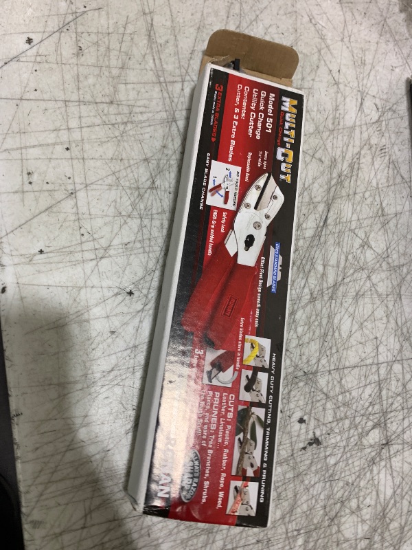 Photo 1 of RONAN Multi-Cut Quick Change Utility Cutter, Razor Sharp Multipurpose Cutting Tool Cuts Cable, Wood, Carpet, Laminate Tile, Vinyl, Rubber, Shrubs, For Professionals and DIY