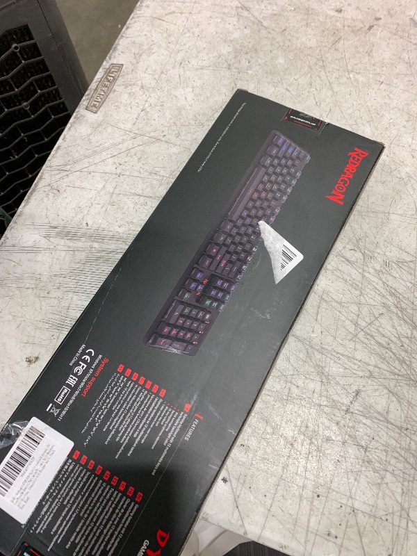 Photo 1 of Redragon K509 RGB-Backlit Gaming Keyboard,104 Keys Wired Mechanical Feeling Low Profile Quiet Keyboard, Spill-Resistant, Anti-Ghosting, Compatible with Windows,macOS, PS4/5, Xbox. Black