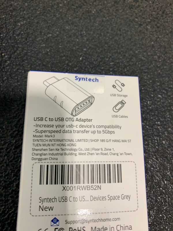 Photo 1 of Syntech USB C to USB Adapter Pack of 2, USB 3.0 Female to Thunderbolt 4/3 Adapter Compatible with MacBook Pro Air 2024, Surface, iPad, iPhone, Galaxy Notebook, XPS and More Type C Devices, Space Grey