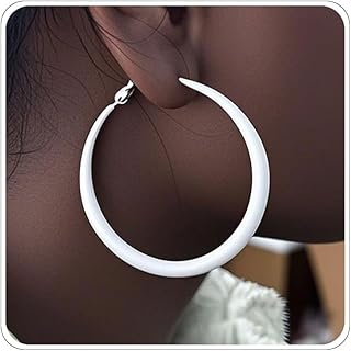 Photo 1 of Hoop Earrings for Women Exaggerated Hoops Earring 80s 90s Statement Hoop Earrings Lightweight Anti-Allergy Oversized Hoops Earring for Women
