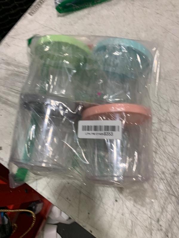 Photo 1 of 4 Pack Creami Pint Containers and Lids for Ninja, Compatible with Ninja NC299 NC300 NC301 Series Creami Maker Machine Accessories, BPA Free & Dishwasher Safe, Assorted Colors