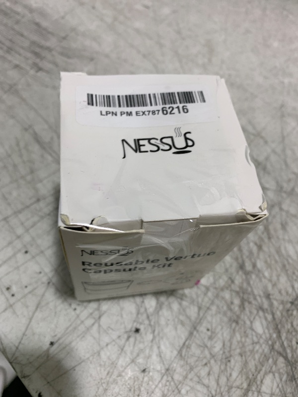 Photo 1 of Nessus Reusable Kit for Nespresso Pods Vertuo, Reuse Old Coffee Pods for Nespresso Vertuo: 100 Pcs Aluminum Foil Seal Lid, Holder, Brush, Refillable Vertuo Plus Next Capsule Machine