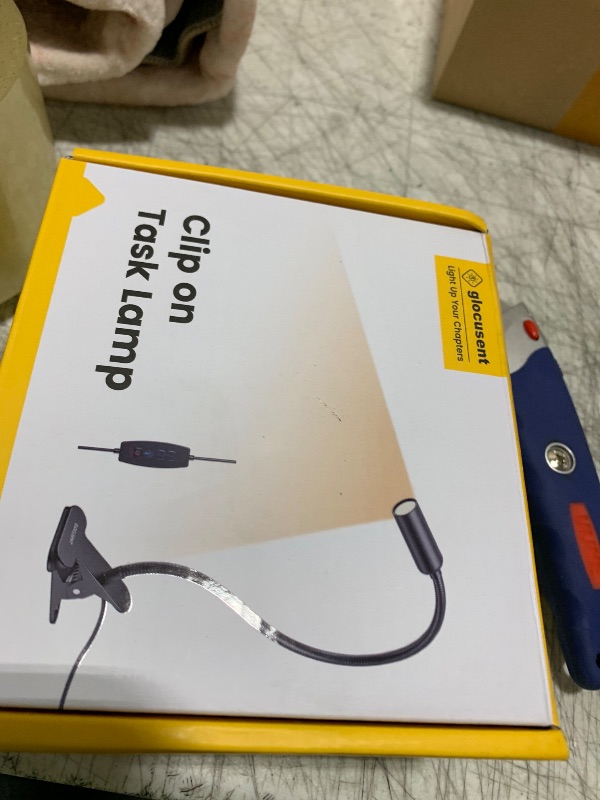 Photo 1 of Glocusent Clip on Light: 10 Brightness Levels from 20 to 180LM LED Reading Light with Clamp and Flexible Gooseneck - Eye Caring Book Lights for Reading at Night, Clip on Desk Bed Headboard