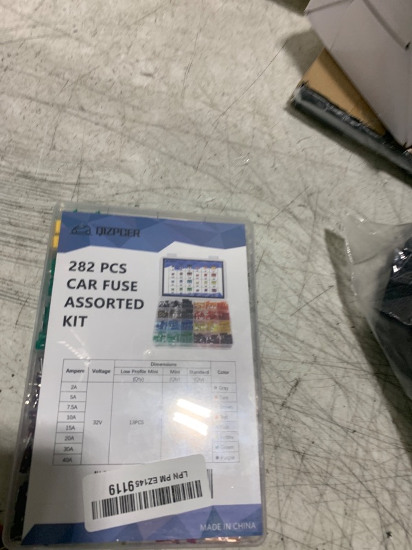 Photo 1 of 282 Pieces Car Fuses Assortment Kit - Blade Fuses Automotive - Standard & Mini & Low Profile Mini Size (2A/5A/7.5A/10A/15A/ 20A/30A/40AMP/ATC/ATO) Replacement Fuses for Marine, Auto, RV, Boat, Truck