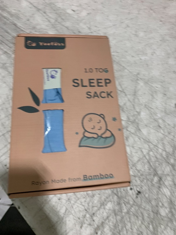 Photo 1 of Yoofoss Rayon Made from Bamboo Baby Sleep Sack 6-12 Months 1.0 Tog Baby Wearable Blanket, Super Soft Infant Toddler Sleeping Sack 2-Way Zipper