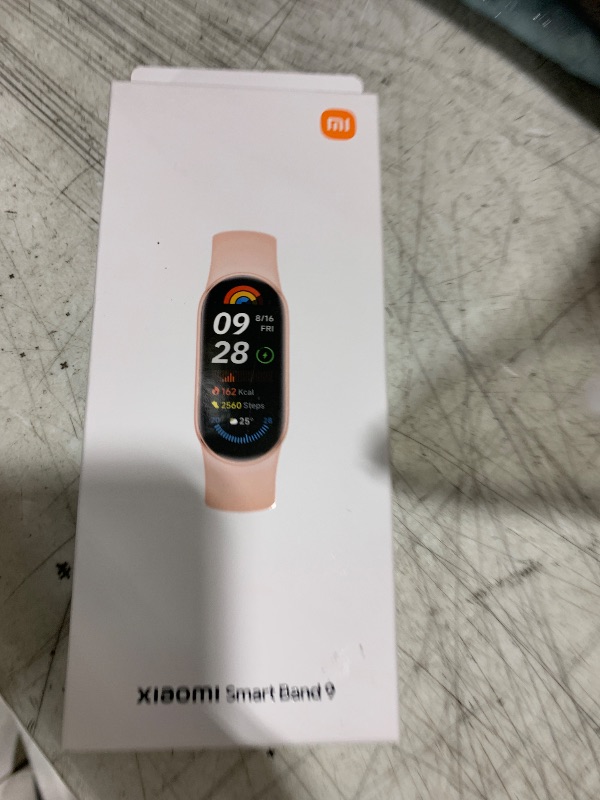 Photo 1 of Xiaomi Smart Band 9 Global Version (2024) 1.62" Amoled Display | 233 mAh Battery | up to 21 Days of Battery Life | Over 150 Workout Modes | BT 5.4 | 50M Water Resistant - Mystic Rose