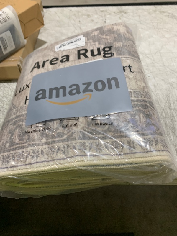 Photo 1 of Lahome Oriental Washable Rug Runner, 2x8 Ultra-Thin Hallway Runner Rug with Rubber Backing, Distressed Non Skid Long Carpet for Kitchen Entryway Laundry Room, Grey/Brown
