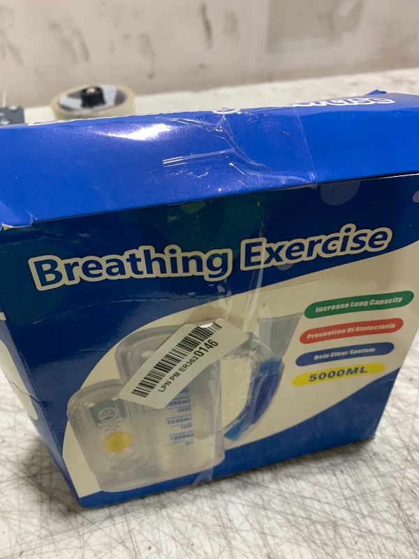 Photo 1 of Incentive Spirometer (WHITE02),Breathing Exercise Device for Lungs,Breathing Trainer for Adults,5000ml Volume Measurement with Flow Rate Indicator