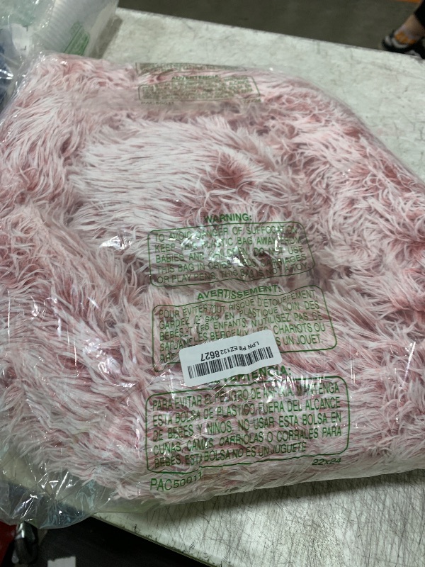 Photo 1 of WESTERN HOME WH Calming Dog & Cat Bed, Anti-Anxiety Donut Cuddler Warming Cozy Soft Round Bed, Fluffy Faux Fur Plush Cushion Bed for Small Medium Dogs and Cats (20"/24"/27"/30")