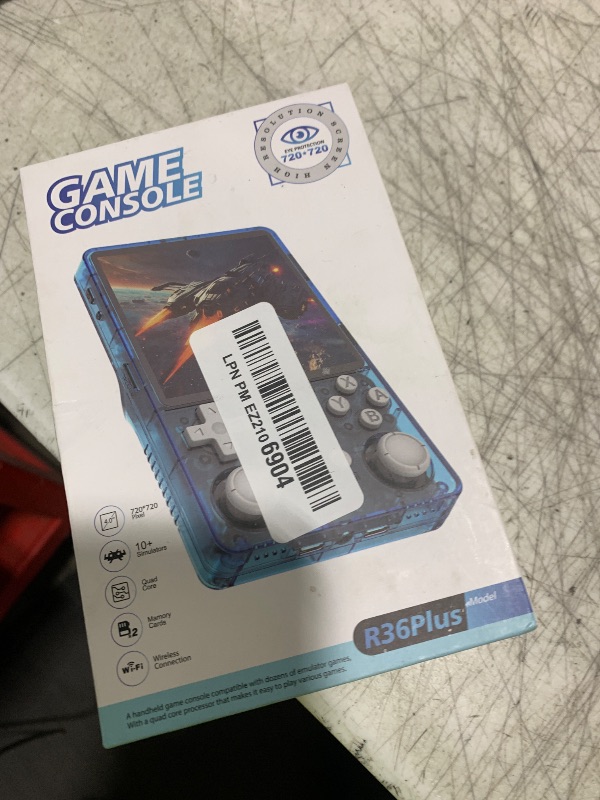 Photo 1 of Ugonetend r36s plus Handheld Retro Game Console 4.0-inch IPS Screen, Portable Emulator Handheld Linux arkos2.0 System 26+ Emulators ?64G Card Preloaded with 5000+ Games (Purple)