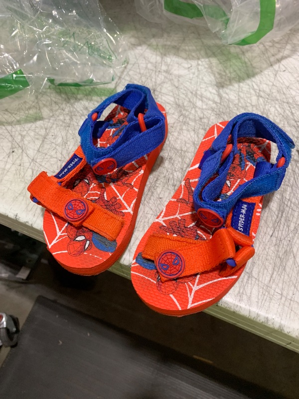 Photo 1 of Marvel Spiderman Sandals for Boys Summer Shoes with Adjustable Straps Boys Gifts 11.5
