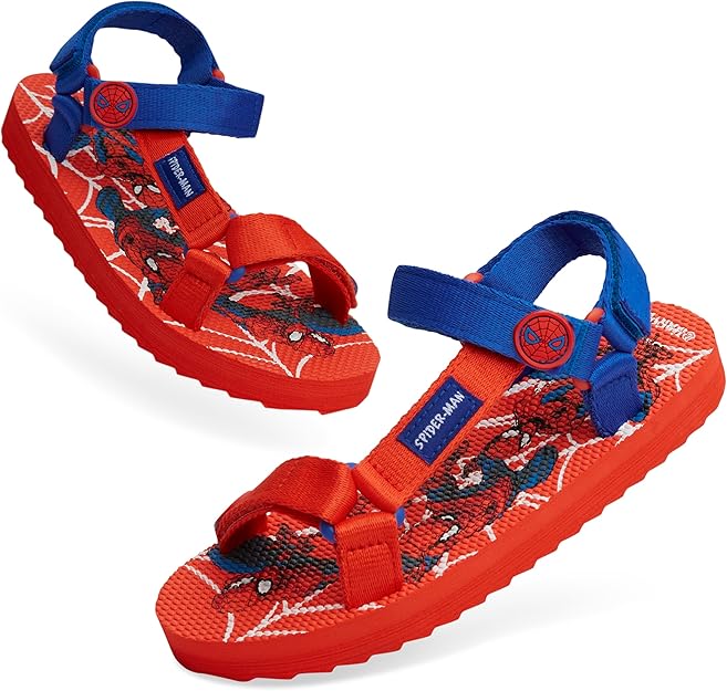 Photo 1 of Marvel Spiderman Sandals for Boys Summer Shoes with Adjustable Straps Boys Gifts 11.5